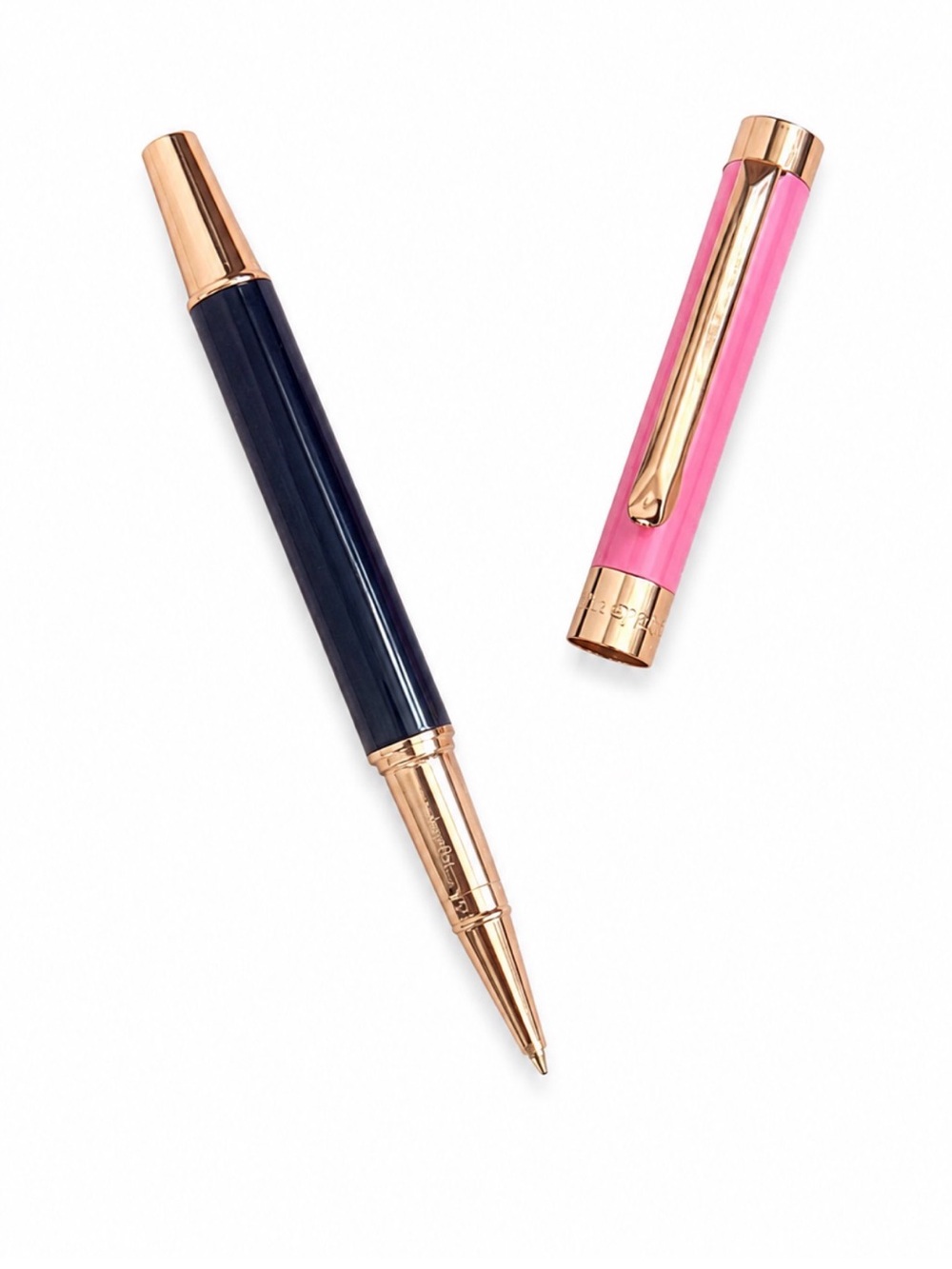 Kate Spade New York Pink & Navy Gold Ballpoint Pen - Picture 3 of 4